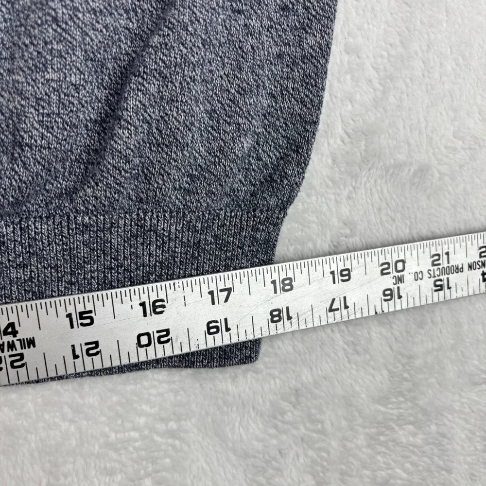Lacoste Mens V-Neck Sweater Blue Marl Knit Crocodile Logo fits like a U.S. 2 XL